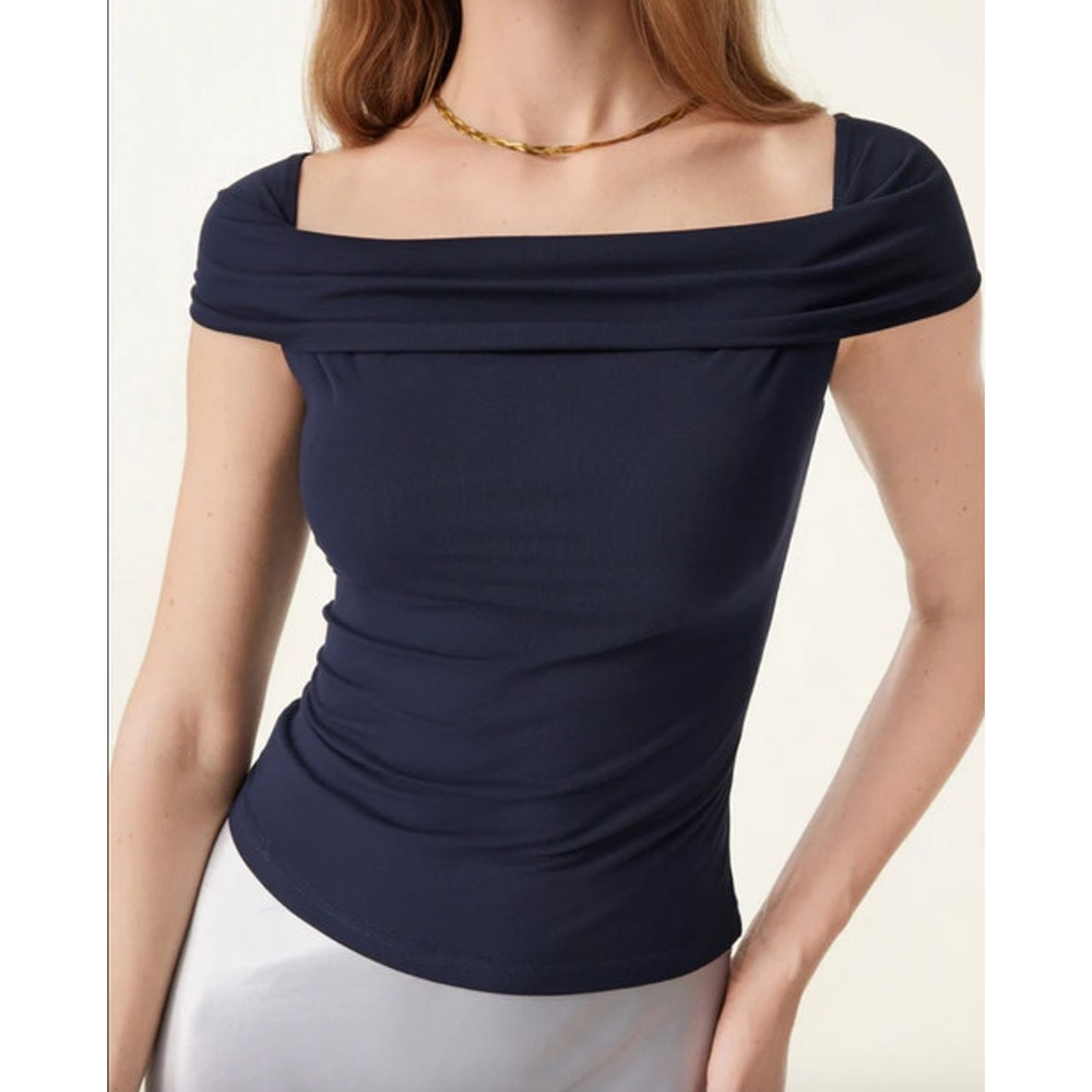 OGL Top Size 2XL NEW Eco-SkinKiss Multi-wear Versatile Necklines Brami Top Blue - Picture 11 of 15